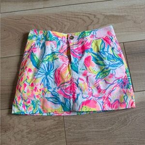 Colorful Tropical Print Skirt